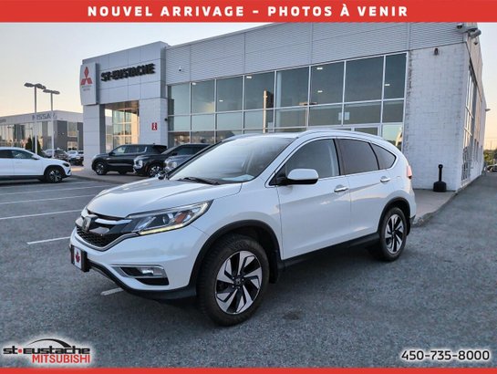 Honda CR-V Traction intégrale touring-cuir-toit ouvrant-caméra de recul-bluetooth 2016 Blanc
