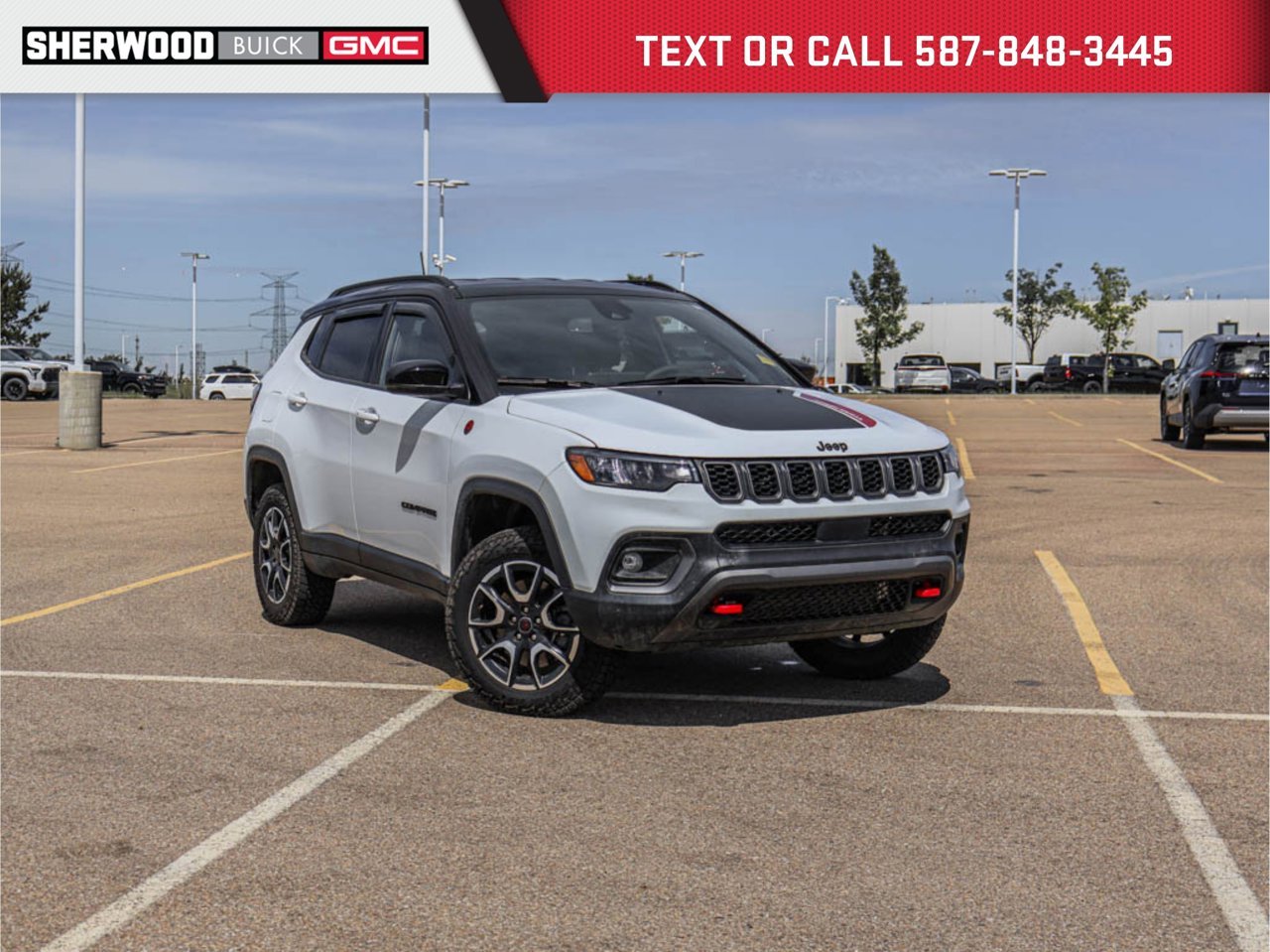 2025 Jeep Compass Trailhawk 4x4 White Sherwood Park - photo #0