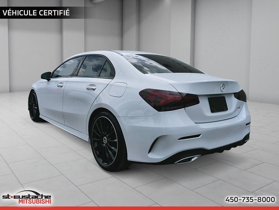 Mercedes-Benz Classe A A 220 4MATIC-AMG PACK-CUIR-TOIT PANO-CAMÉRA DE RECUL-CARPLAY 2020 Blanc