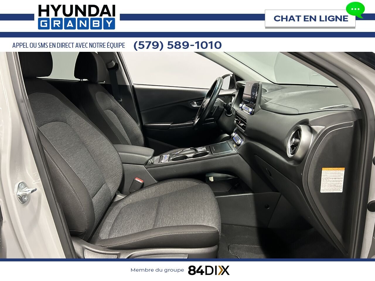 Hyundai Kona électrique 2023 Gris Granby - photo #23