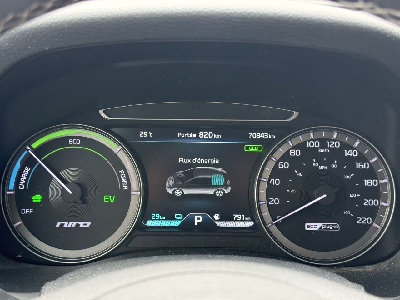 Kia Niro hybride rechargeable 2019 Noir Granby - photo #14