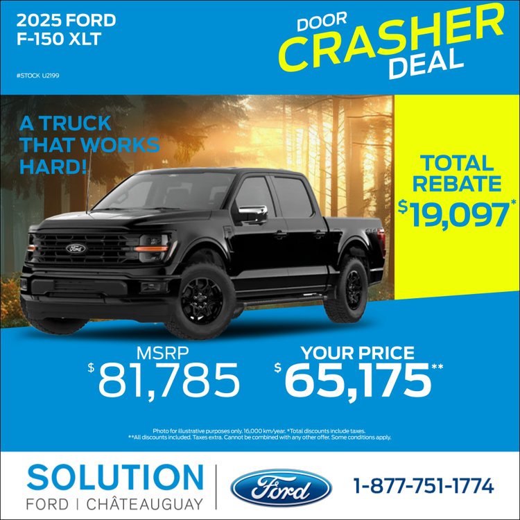 Solution ford promo avril F 150 XLT 2025 EN 1
