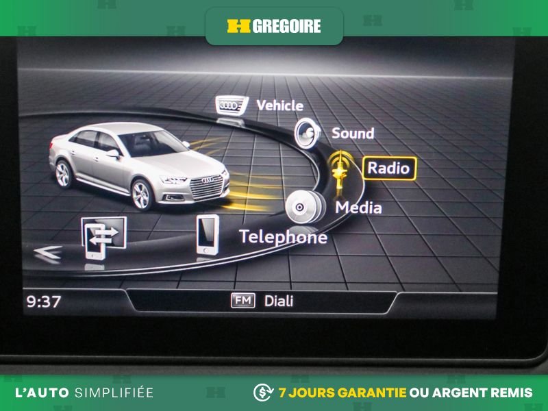 Audi A4 726615A | Komfort AWD AUTO A/C TOIT NAV MAGS CAM RECUL BLUET 2019 Gris Laval - photo #25