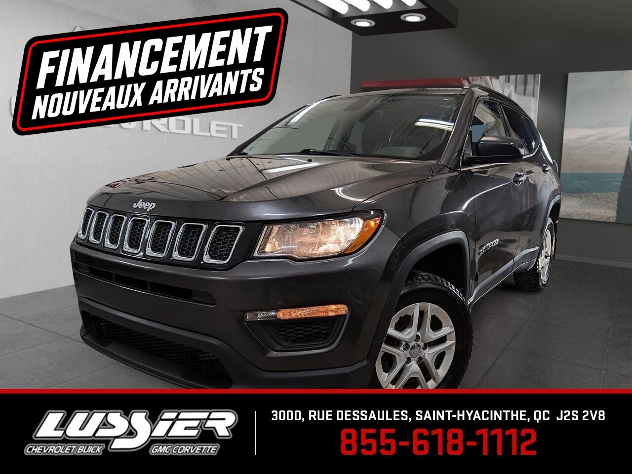 2018 JEEP COMPASS SPORT Grey Saint-Hyacinthe - photo #0