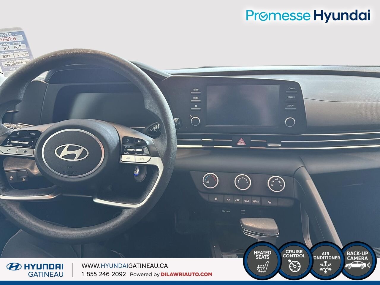 Hyundai Elantra Essential IVT *** sieges chauffant, air climatise , certifier *** 2025 Noir Ottawa & Gatineau - photo #7