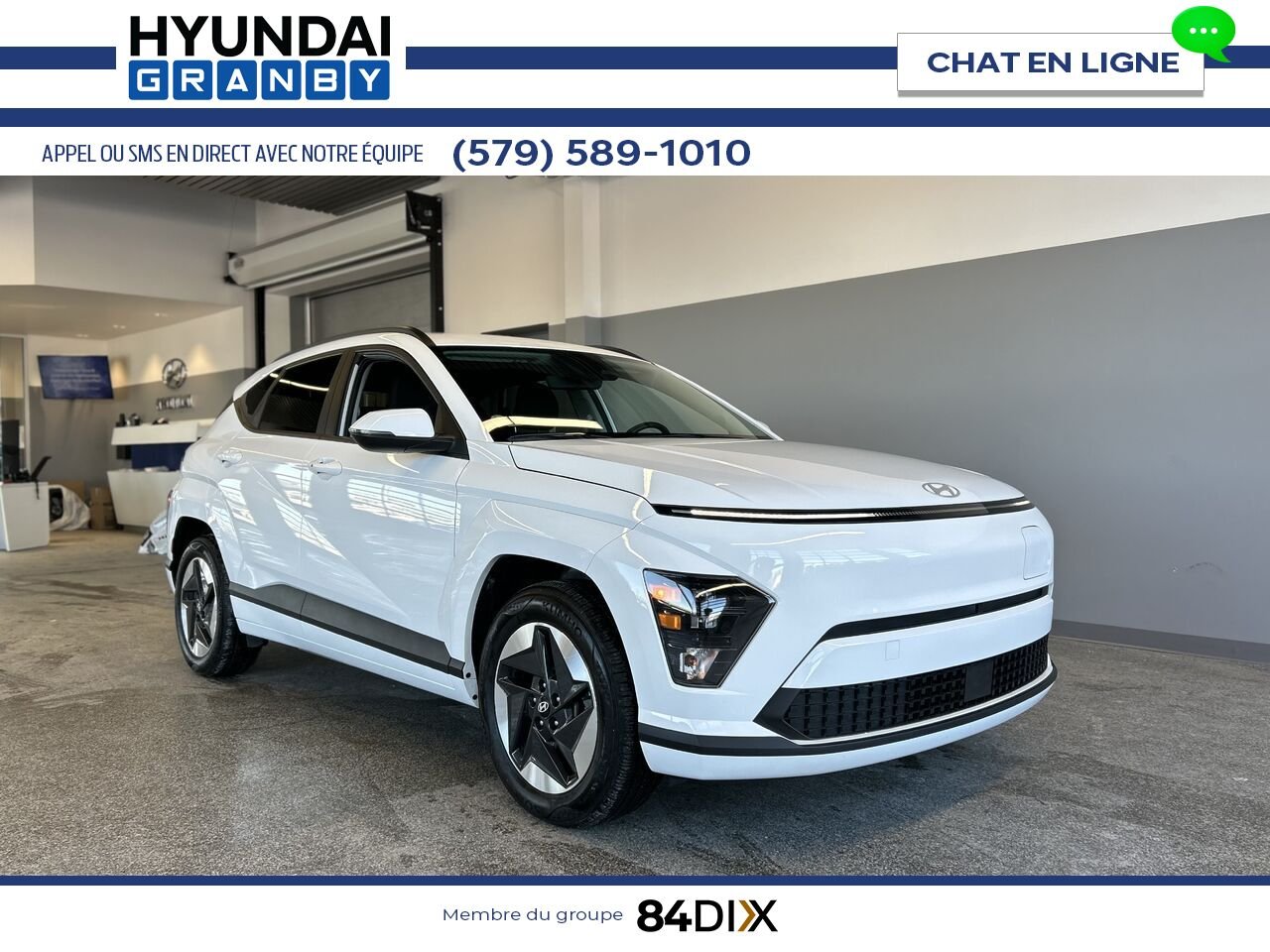 Hyundai Kona électrique 2024 Blanc Granby - photo #0