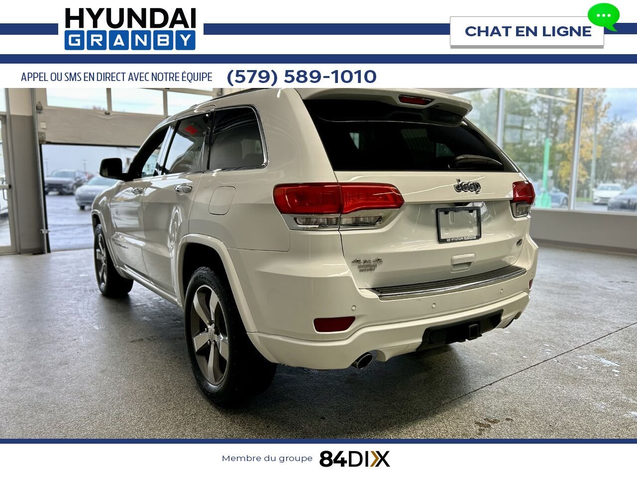 Jeep Grand Cherokee 2015 Blanc Granby - photo #4