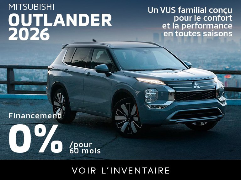 Rouyn noranda mitsubishi accueil Outlander juillet