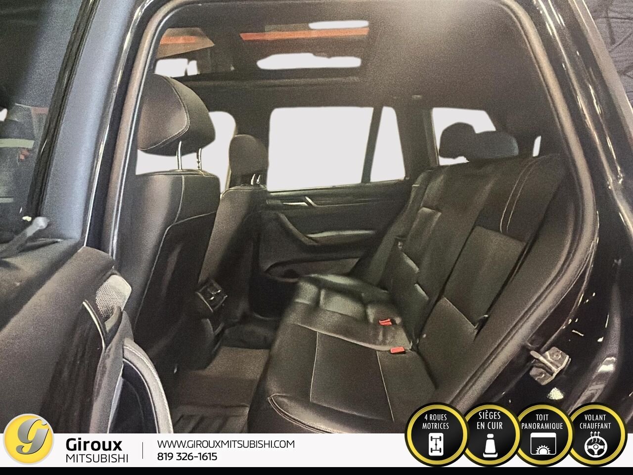 BMW X3 XDRIVE28I 2017 Noir Sainte-Agathe-des-Monts - photo #10