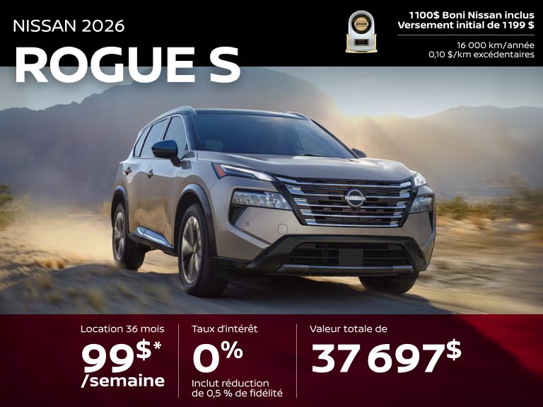 Nissan st eustache Accueil juillet ROGUE S