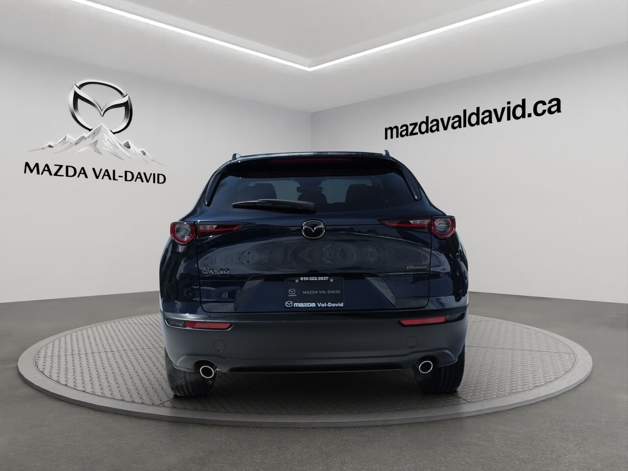 2026 Mazda CX-30 GS AWD 2.5 S Kuro AWD, Toit ouvrant, Sièges en similicuir, Barre de toit peintes. Deep Crystal Blue Mica Val-David - photo #17