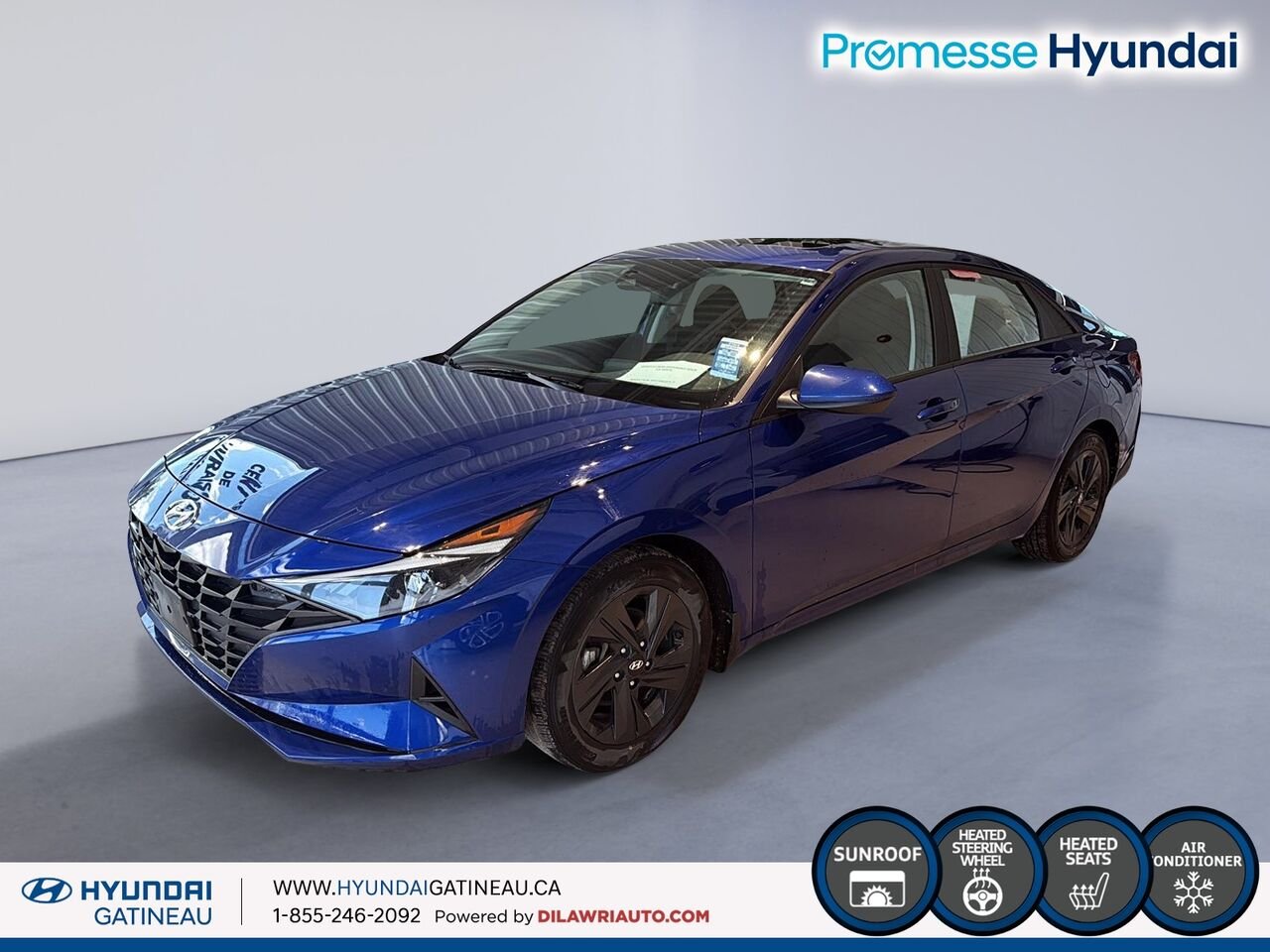 Hyundai Elantra Preferred*** toit ouvrant , sieges chauffants, voulant chauffant *** 2022 BLEU AZURE Ottawa & Gatineau - photo #0