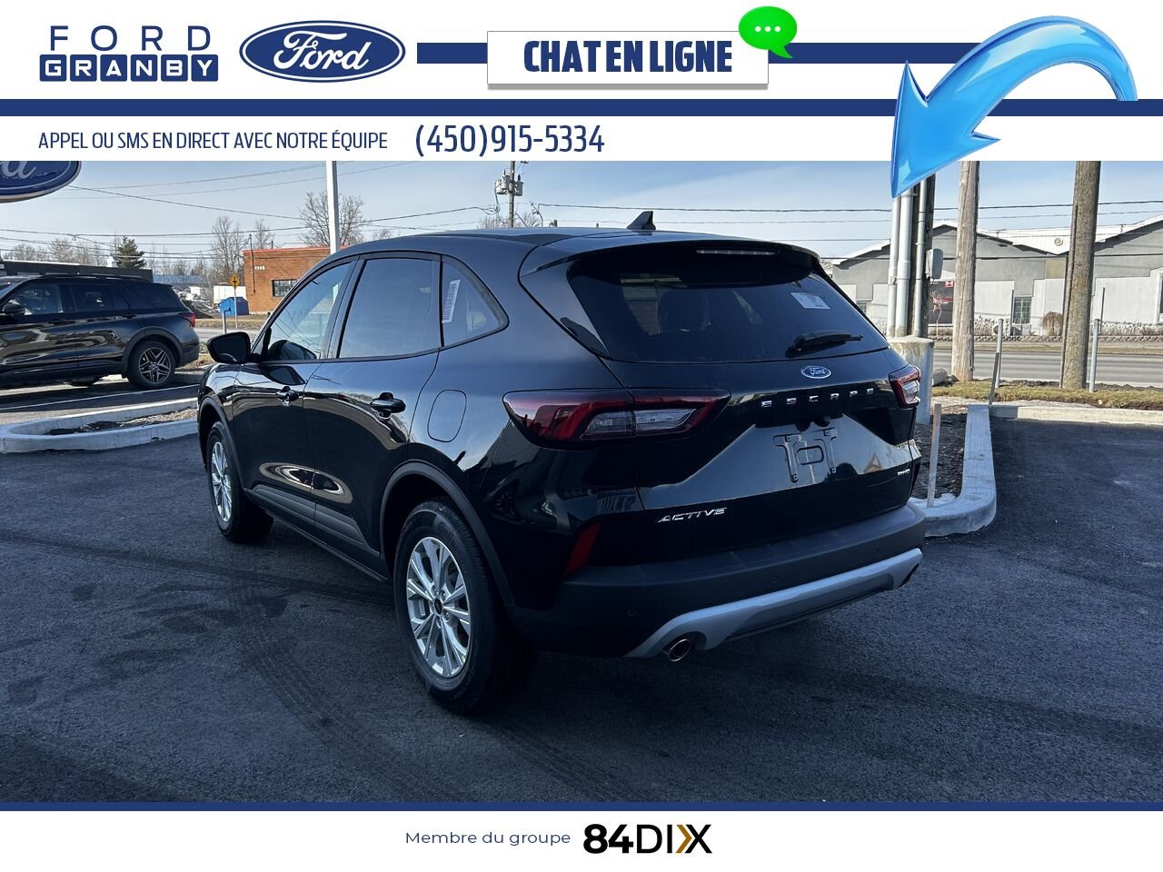 Ford Escape 2025 Noir agate métallisé Granby - photo #4