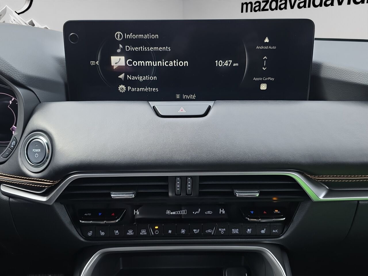 2026 Mazda CX-90 PHEV Signature PHEV, 7 passagers, toit pano, cuir, sièges ventilés Platinum Quartz Metallic Val-David - photo #11