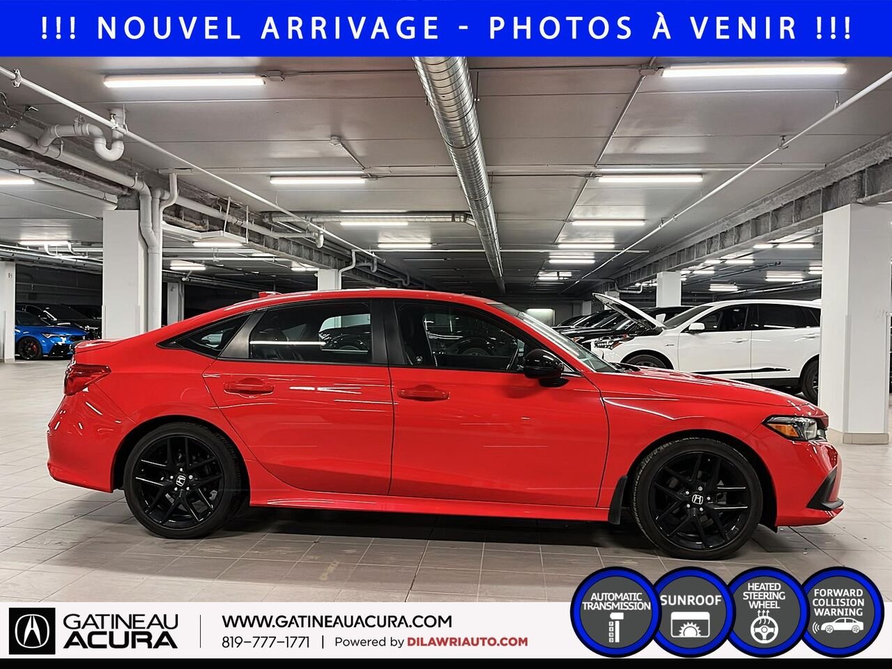 Honda Civic Sport 2022 Rouge Ottawa & Gatineau - photo #3