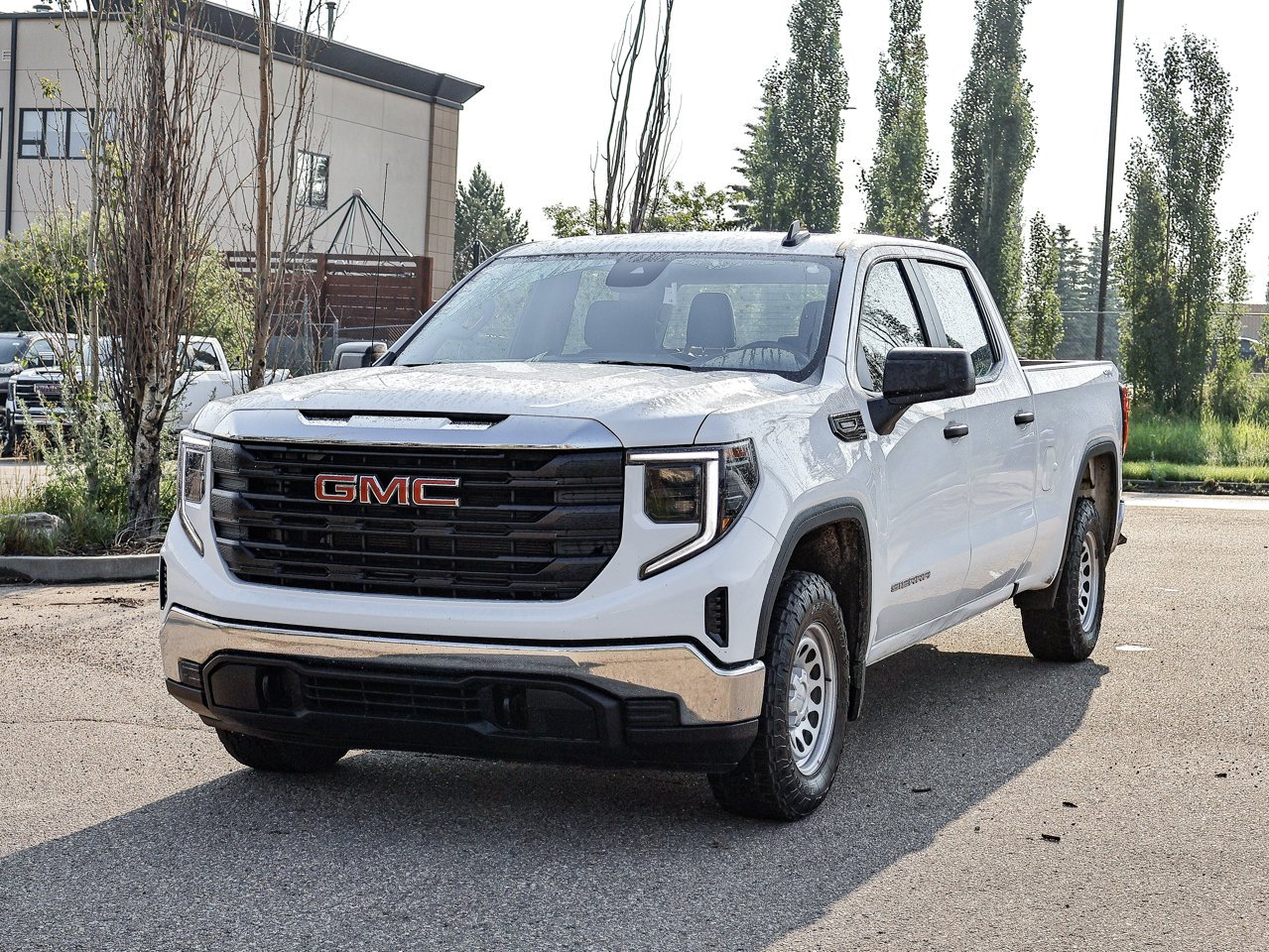 2024 GMC Sierra 1500 4WD Crew Cab 147 Pro White Sherwood Park - photo #3
