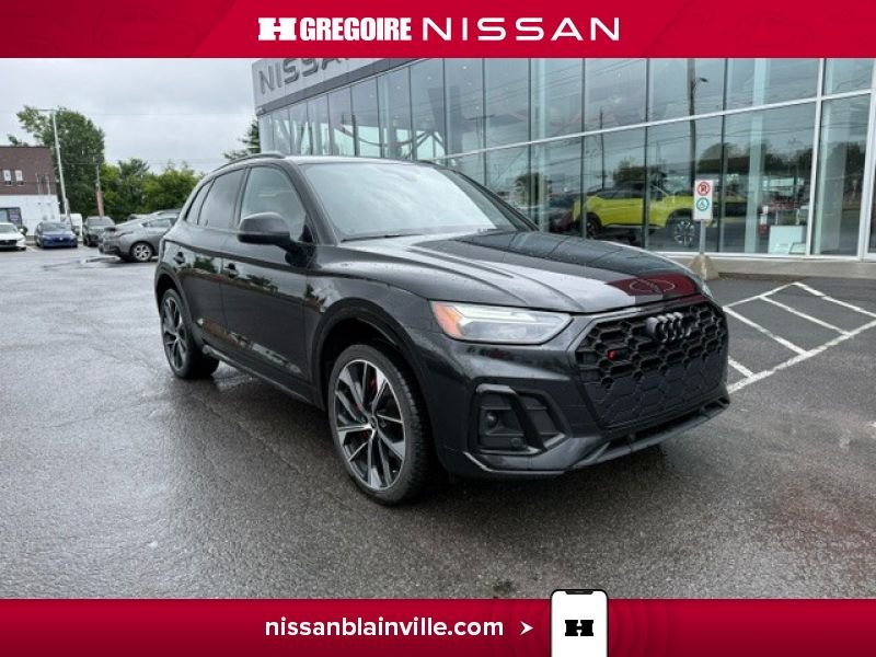 Audi SQ5 BI6248 | Progressiv SQ5 349HP TOIT PANO CUIR ROUGE 2022 Noir Laval - photo #0