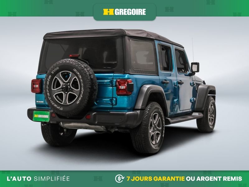 Jeep Wrangler Unlimited 729504 | Sport AWD AUTO A/C TOIT GR ELECT MAGS CAM RECUL 2020 Bleu Laval - photo #8