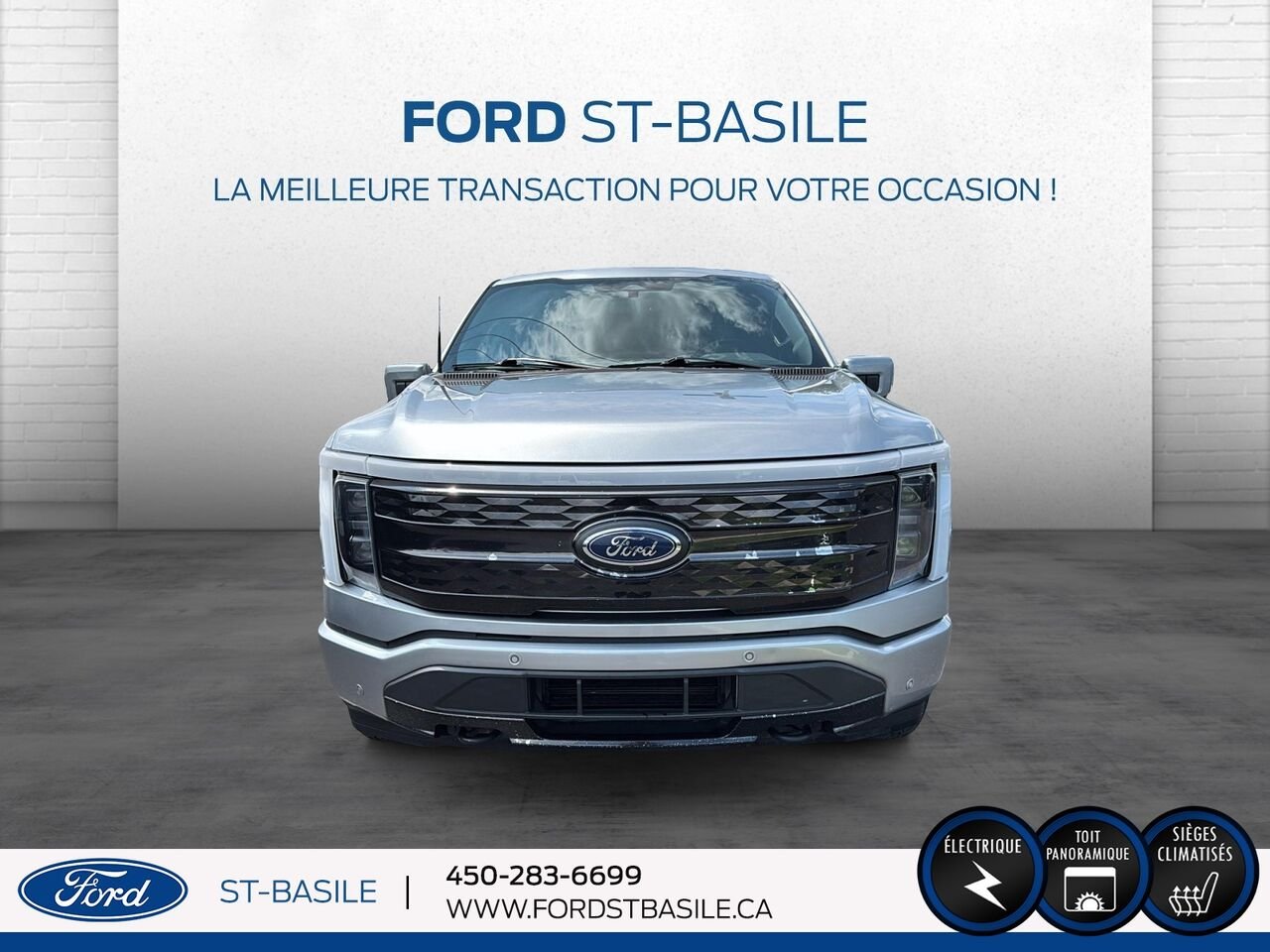 2023 Ford F-150 Lightning Silver Saint-Basile-le-Grand - photo #10