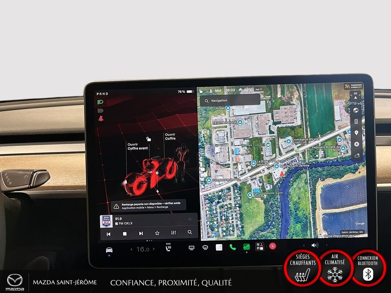 2023 Tesla Model Y MOON ROOF | LEATHER | Black Saint-Jérôme - photo #19