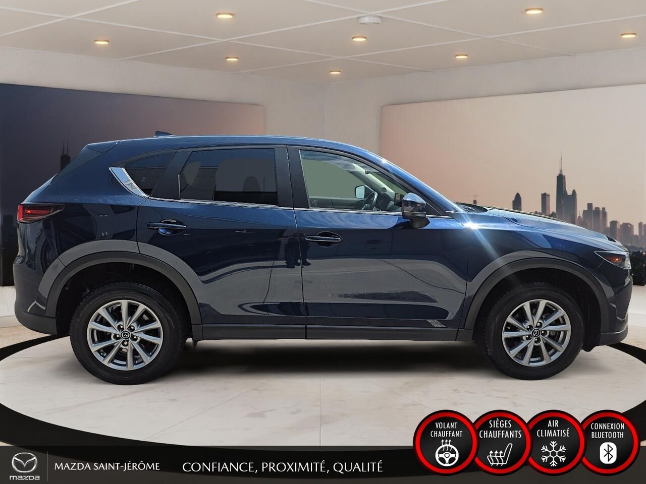 Mazda CX-5 2023 Bleu Saint-Jérôme - photo #4