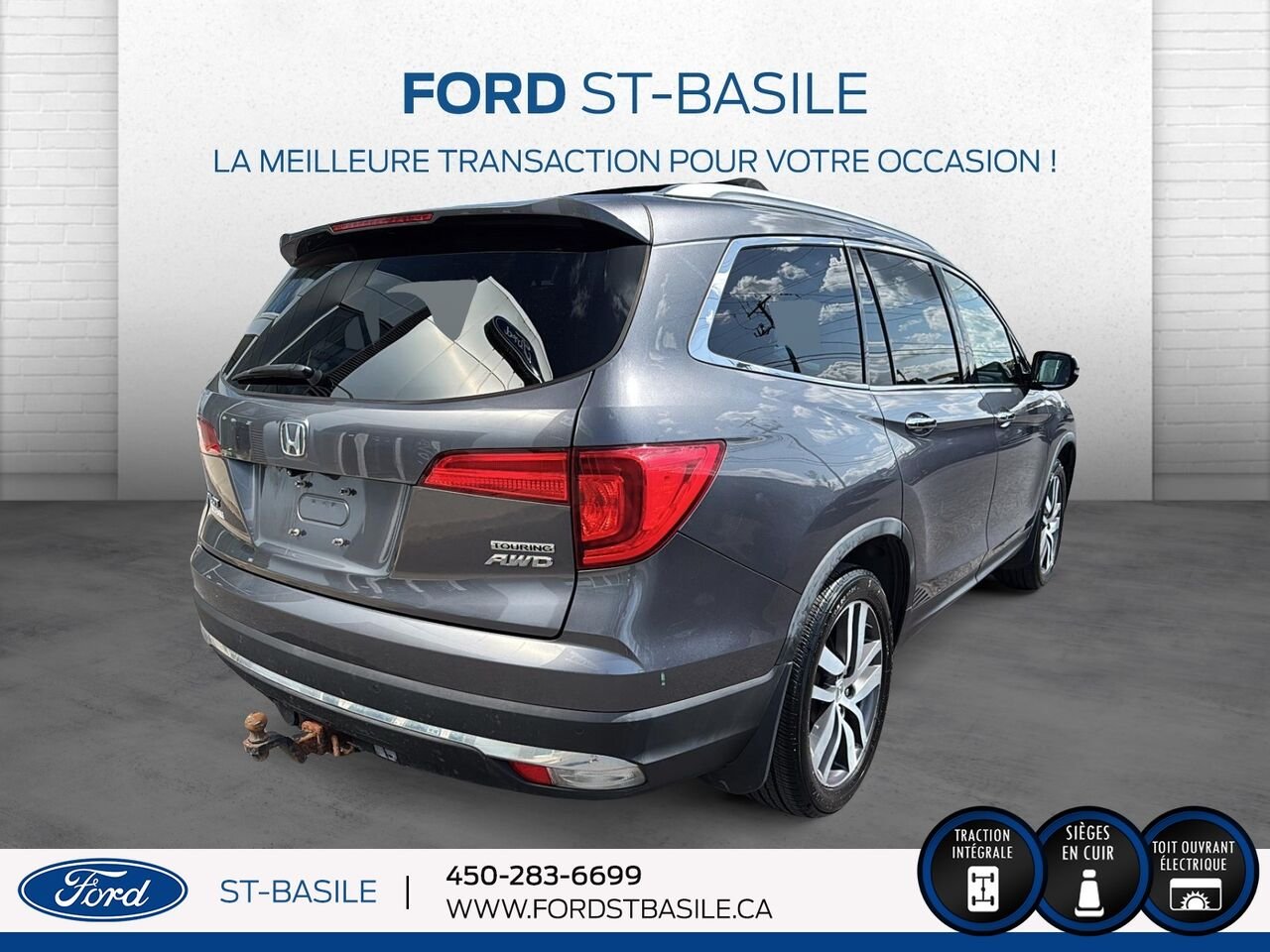 HONDA PILOT 2016 Gris Saint-Basile-le-Grand - photo #7