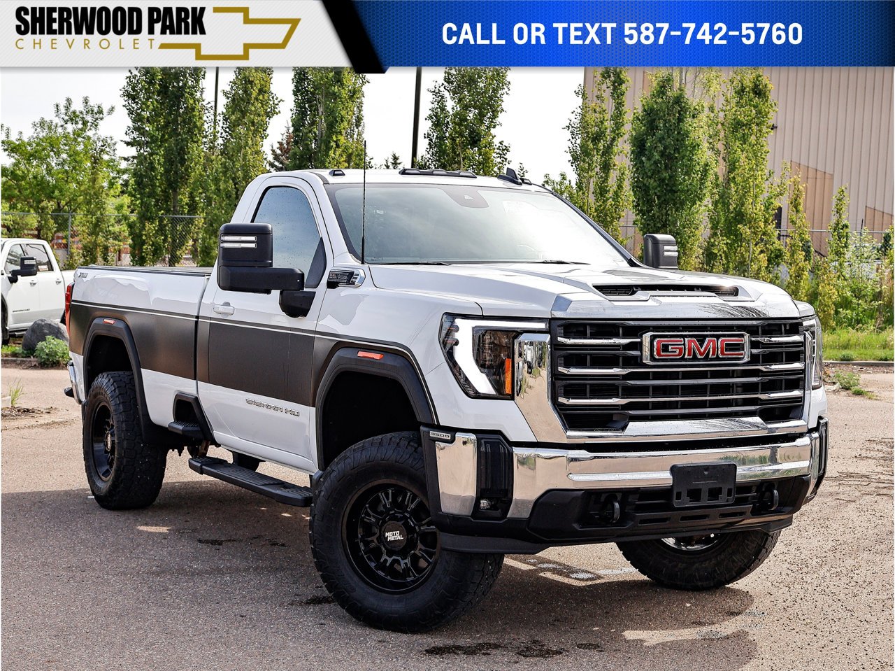 2024 GMC Sierra 3500HD 4WD Reg Cab 142 SLE White Sherwood Park - photo #0