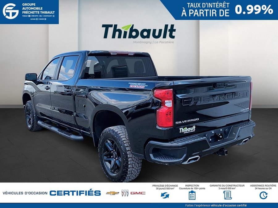 CHEVROLET SILVERADO Custom Trail Boss cabine multiplace 4RM 157 po 2024 Noir