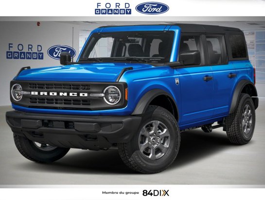 Ford Bronco Big Bend 4 portes 4x4 2026 Bleu vélocité métallisé