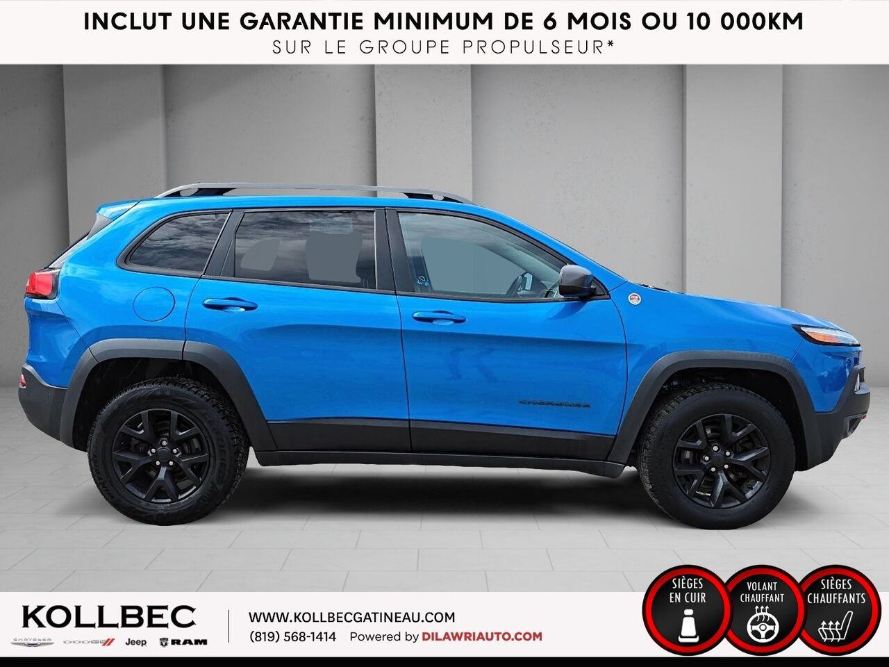 2018 JEEP CHEROKEE 24121 | Trailhawk 4x4 Blue Gatineau - photo #12