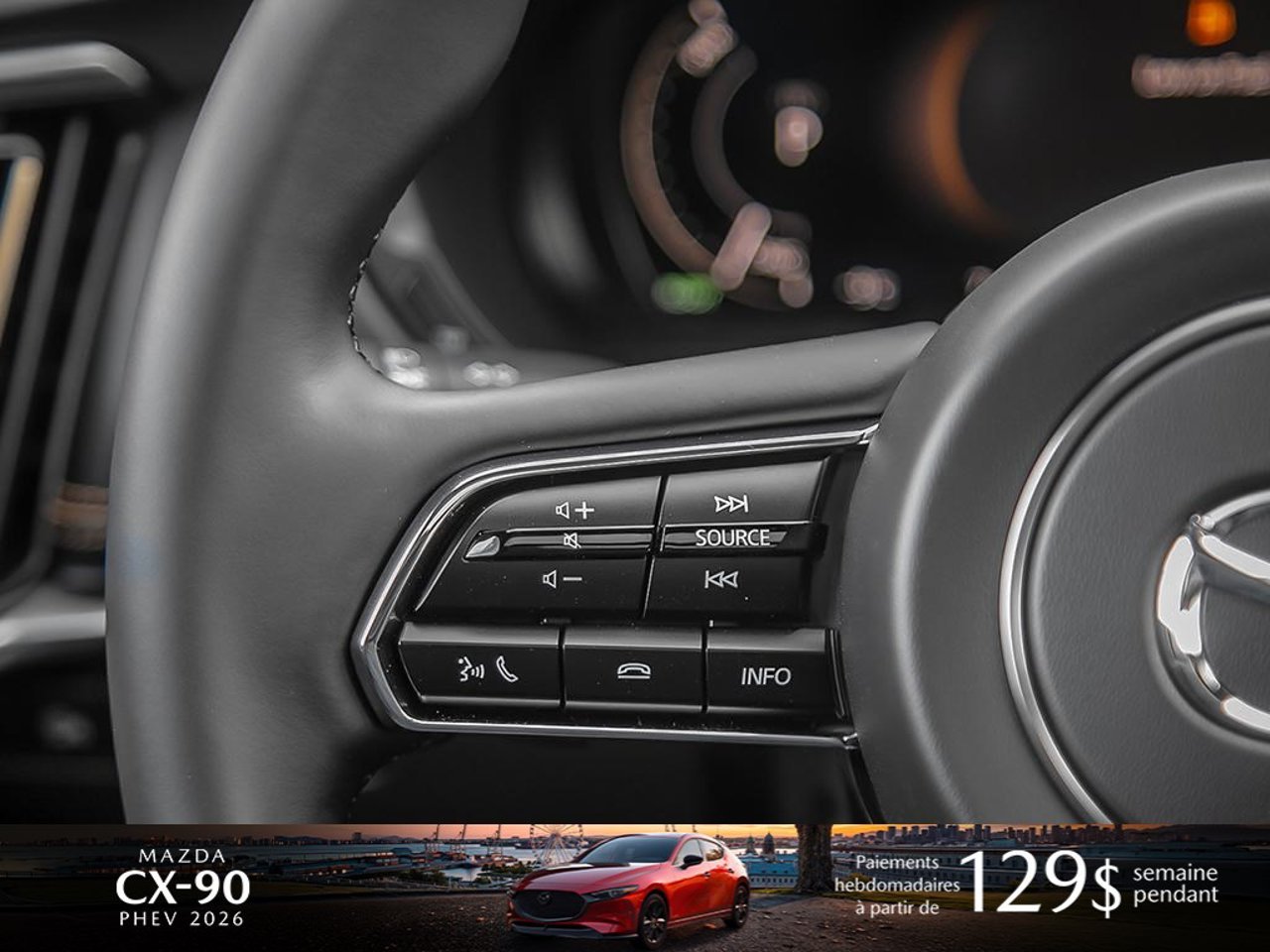 2026 Mazda CX-90 PHEV JM3KKEHA4T1373805 Jet Black Mica Mirabel - photo #15
