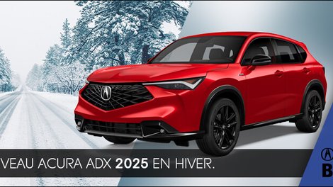 Acura ADX en hiver : traction intégrale, sécurité et confort sur les routes du Québec