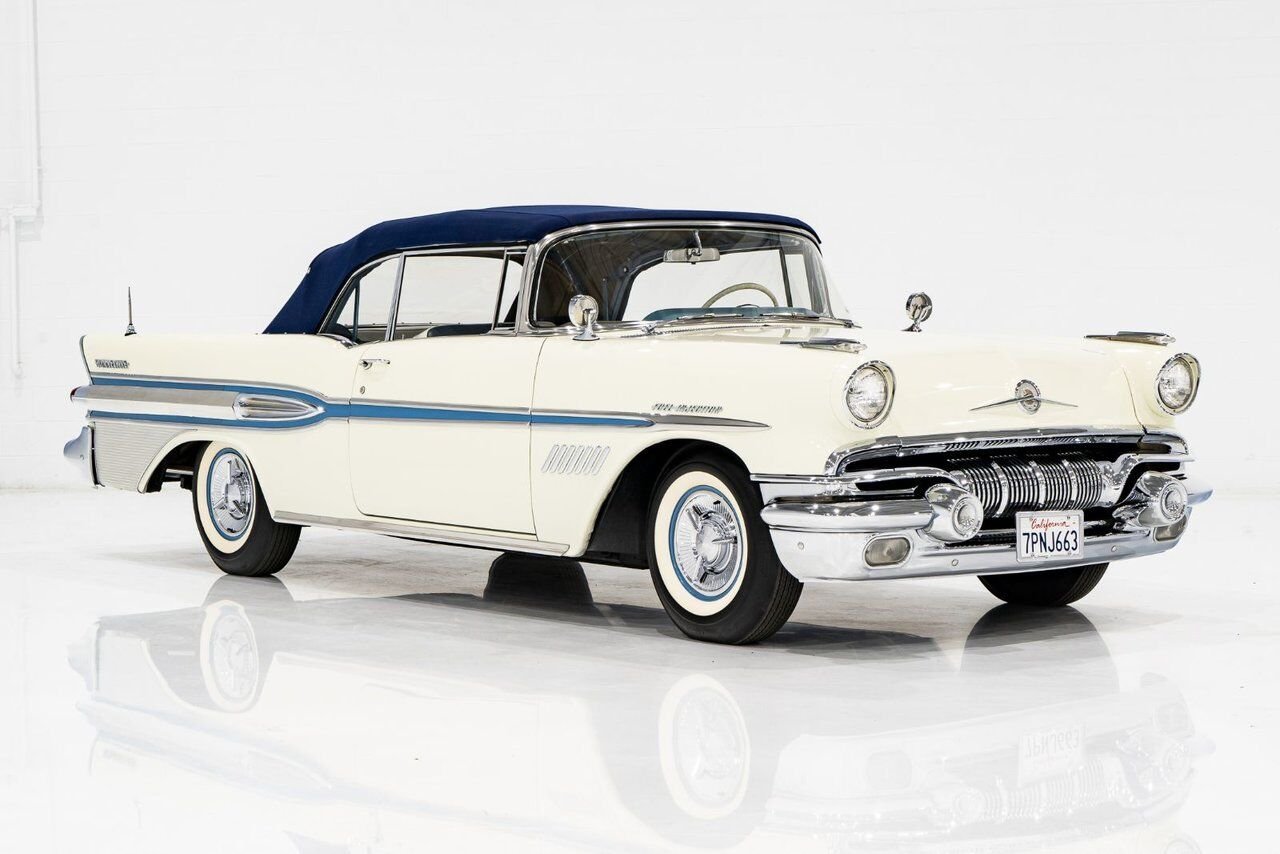 1957 Pontiac Bonneville *PRICE IN USD* Fuel injected 347/315HP 1 of 630 produced White Montreal - photo #52