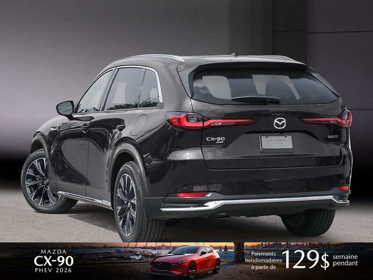 2026 Mazda CX-90 PHEV JM3KKEHA4T1373805 Jet Black Mica Mirabel - photo #3