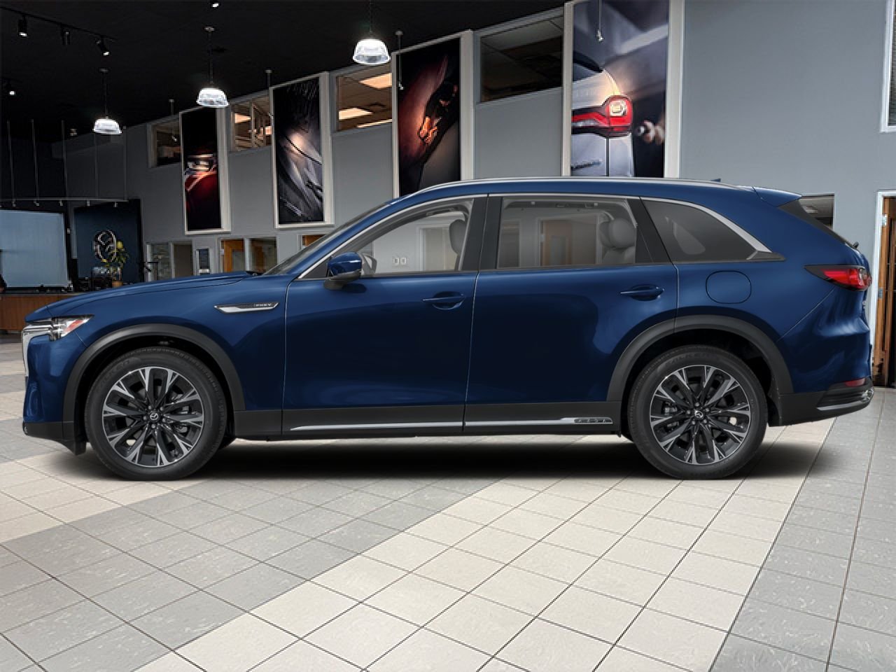 2026 MAZDA CX-90 PHEV Deep Crystal Blue Mica Notre-Dame-des-Prairies - photo #1