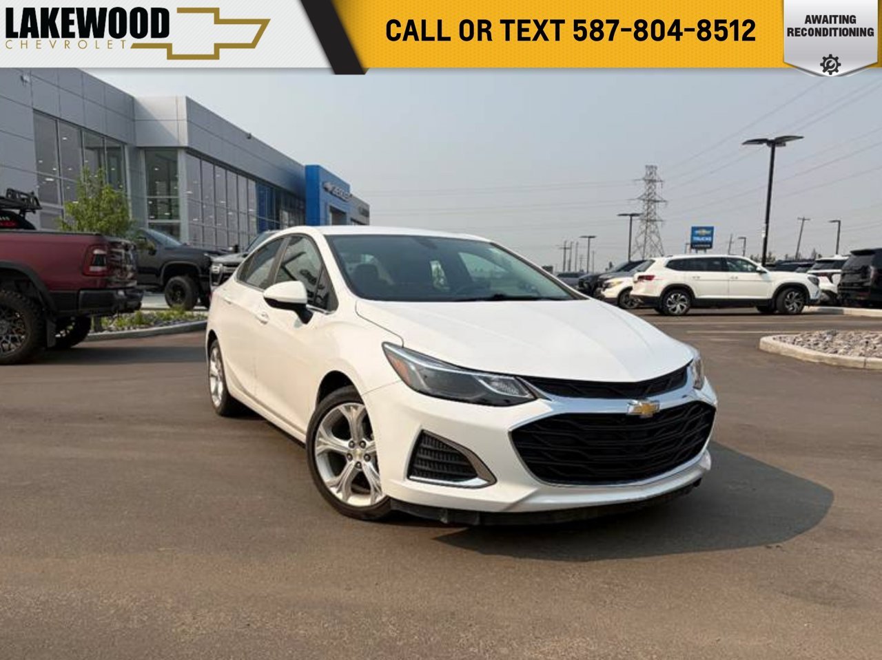 2019 Chevrolet Cruze 4dr Sdn Premier White Sherwood Park - photo #0