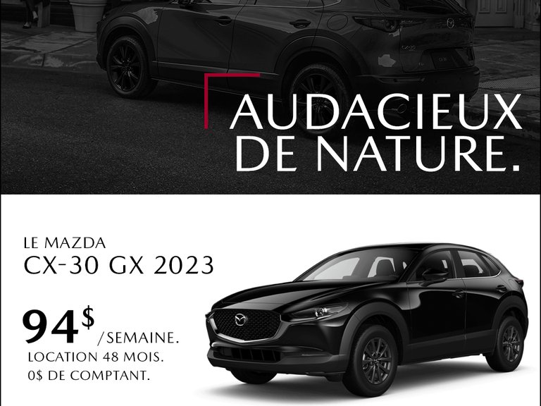 Montmagny mazda promo CX 30 2023 decembre FR 1