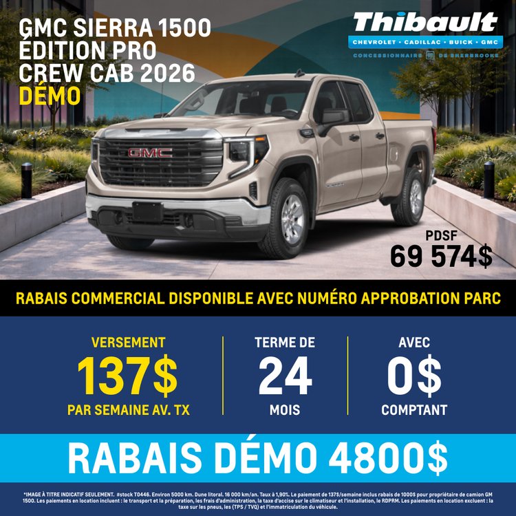 Thibault sherbrooke promo JUIN chevrolet silverado 2500HD 2025 FR 1