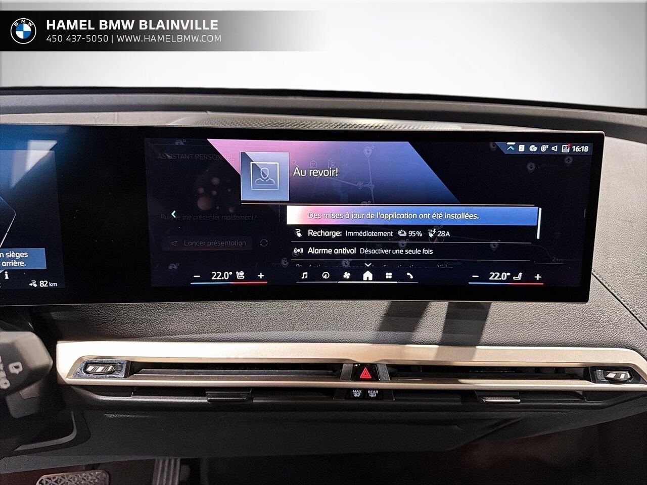 BMW iX xDrive40 véhicule d'activités sportives 2024 Bleu Blainville - photo #12
