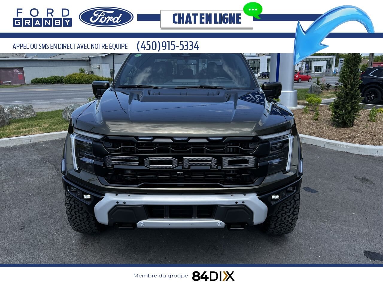 Ford F-150 RAPTOR 37 802A 2025 Vert Granby - photo #7