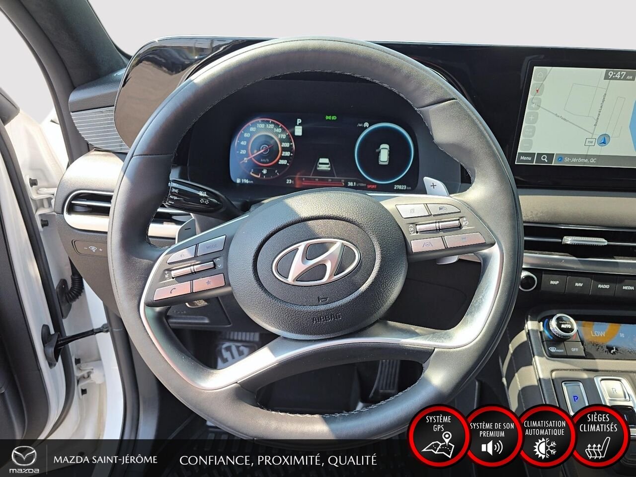 2025 Hyundai Palisade Ultimate Calligraphy édition Nuit TI 7 places White Saint-Jérôme - photo #12