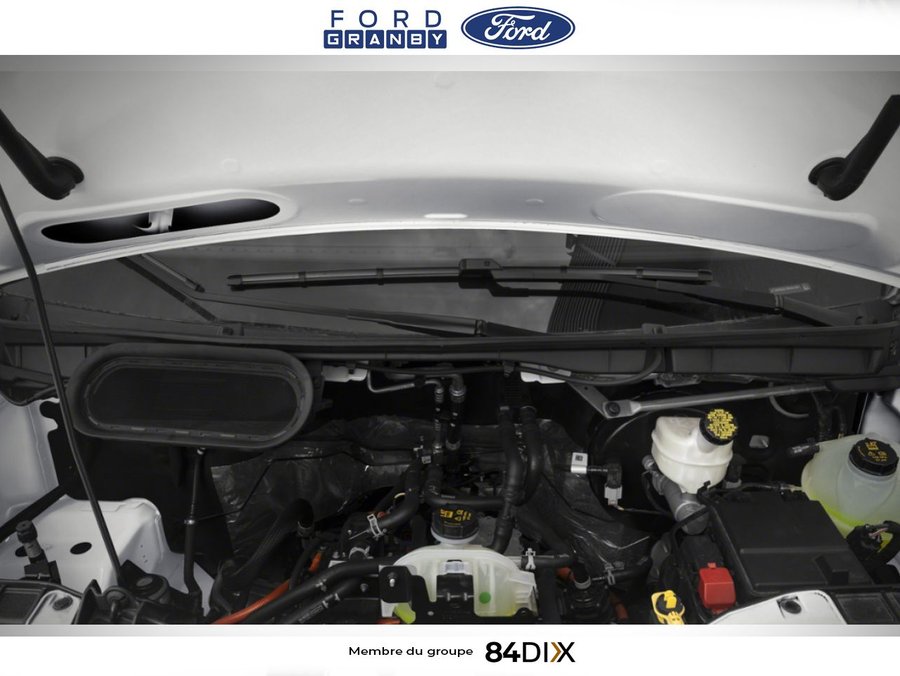 Ford E-Transit fourgonnette utilitaire T-350 toit surélevé PA 148 po PNBV de 9 500 lb 2025 Argent lingot métallisé