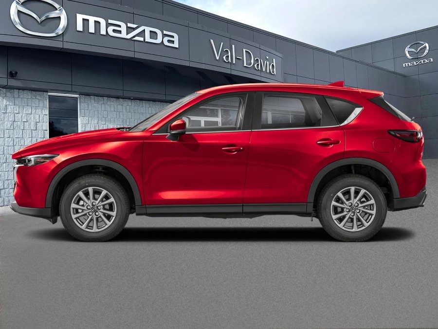 Mazda CX-5 Gs, awd, sièges, volant et rétroviseurs chauffants, hayon électrique 2025 Rouge vibrant cristal métallisé