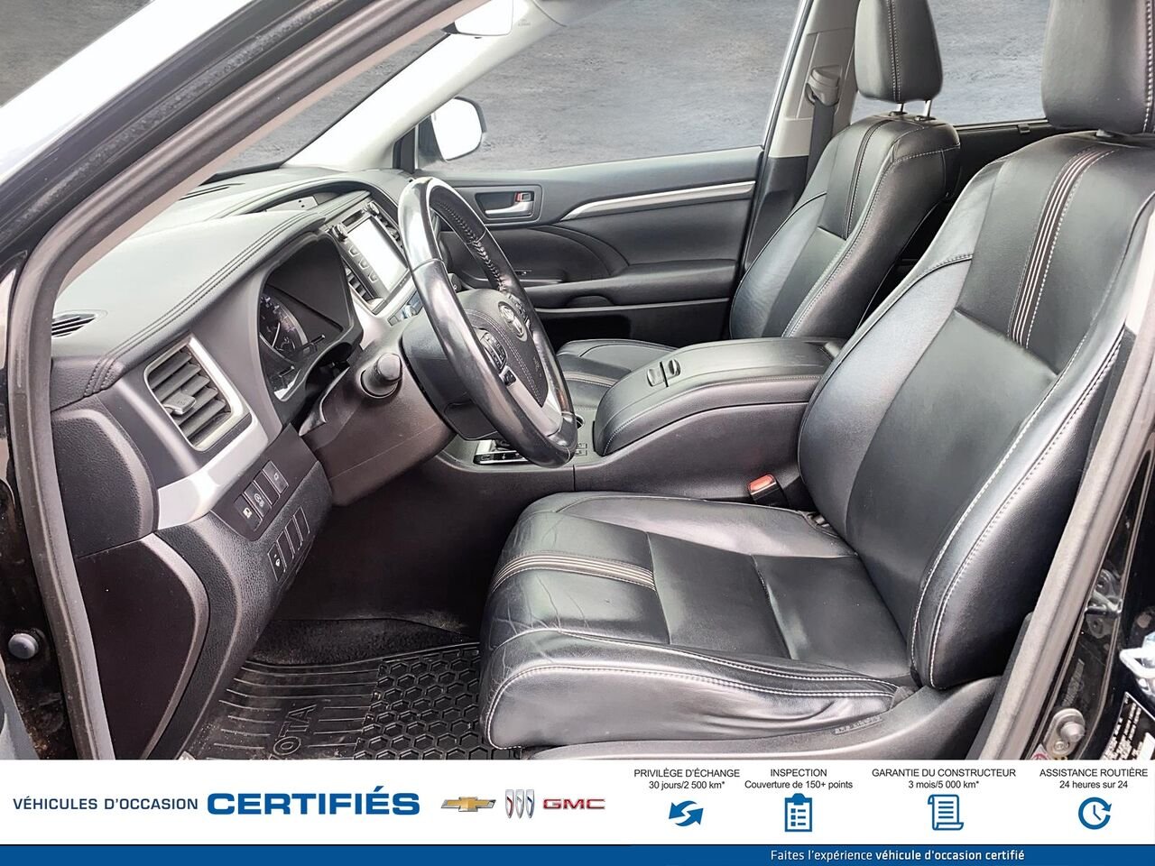 TOYOTA HIGHLANDER SE/XLE Traction intégrale 4 portes XLE 2017 Noir Montmagny - photo #7