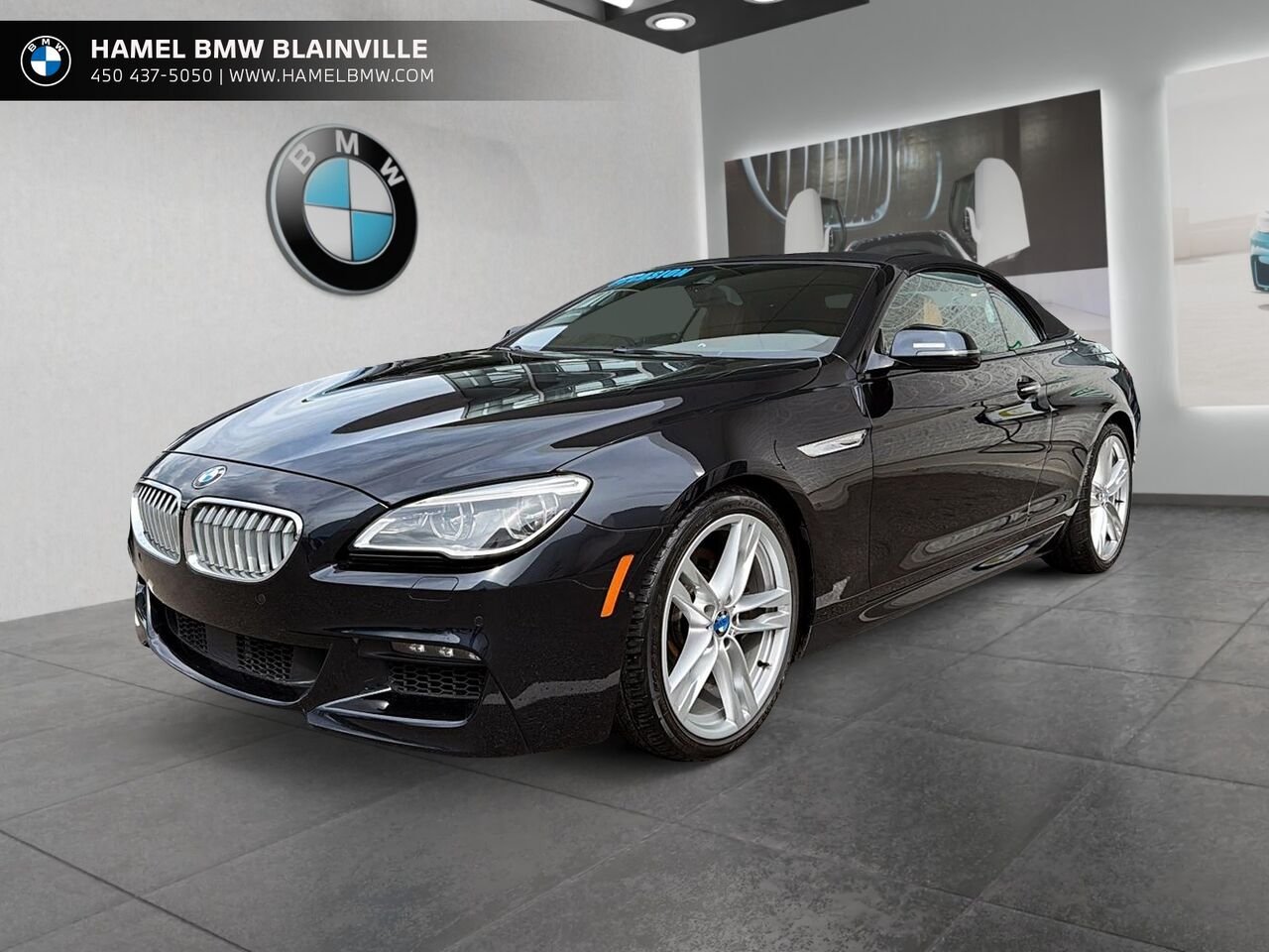 2017 BMW 6 Series Cabriolet 2 portes 650i xDrive à traction intégrale Black Blainville - photo #3