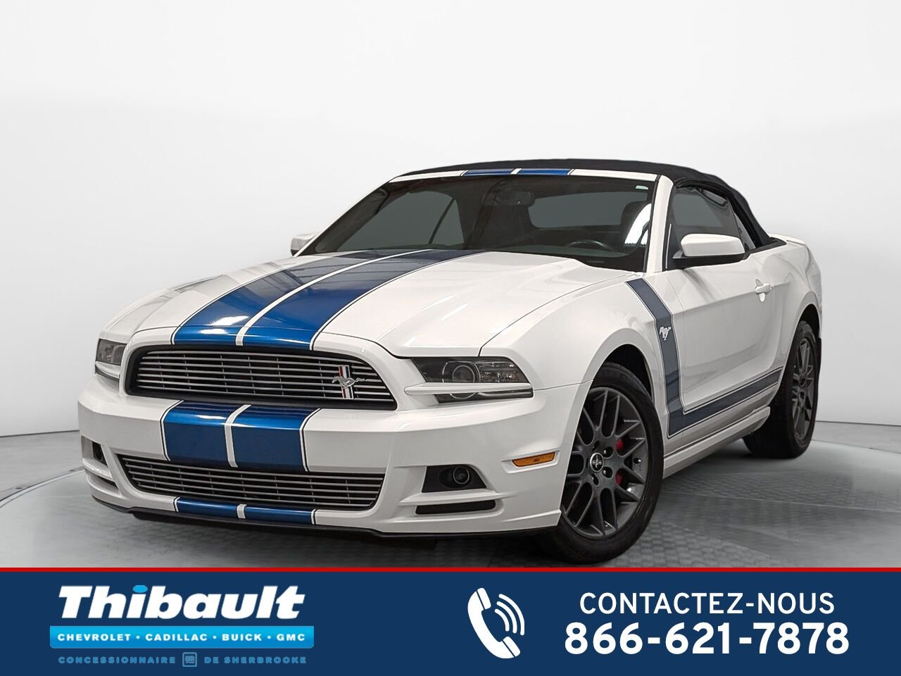 Ford MUSTANG Convertible V6 Premium Automatique 2013 Blanc Sherbrooke - photo #0