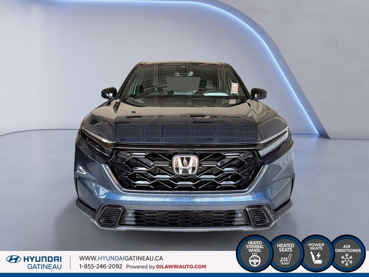 Honda CR-V hybride EX-L *** hybride , bas millage , carfax clean *** 2024 Bleu Ottawa & Gatineau - photo #1