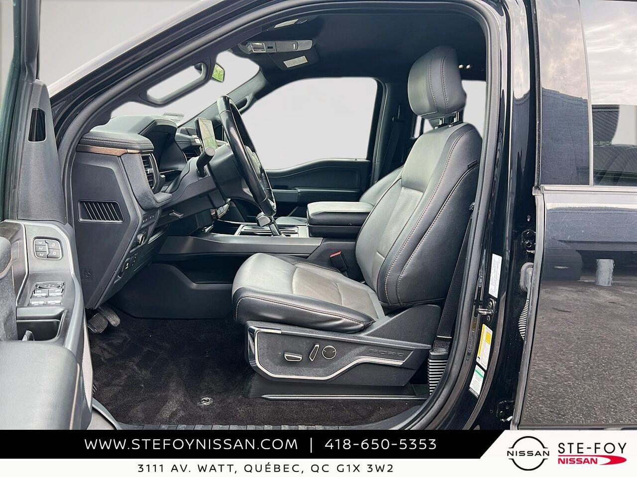 Ford F-150 Lightning LARIAT SuperCrew 4RM LONG RANGE 2022 Noir Ste-Foy - photo #8