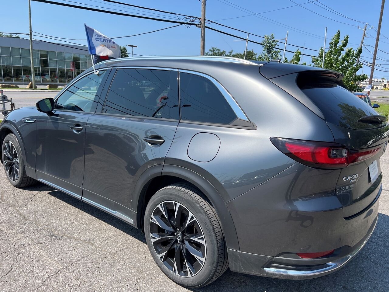 Mazda CX-90 hybride rechargeable GT TI 2024 Gris Châteauguay - photo #1