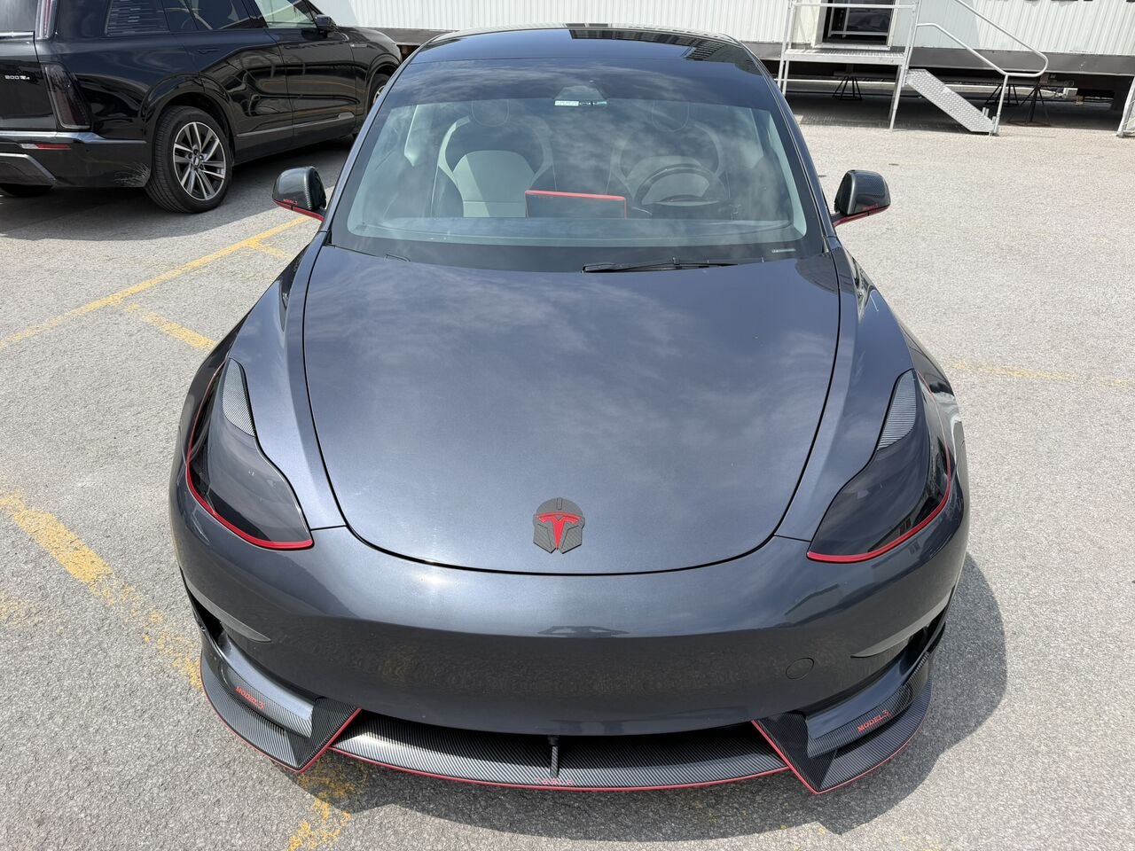 Tesla Model 3 CARBONE 2023 Argent Laval - photo #7